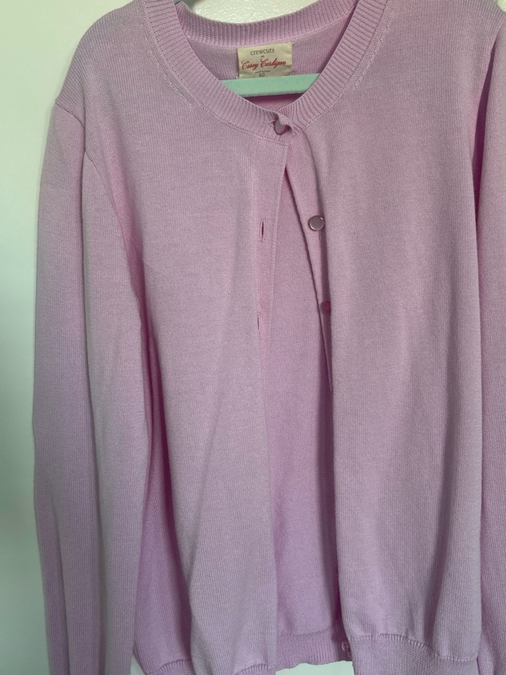 Crewcuts Lilac Button-Front Cardigan